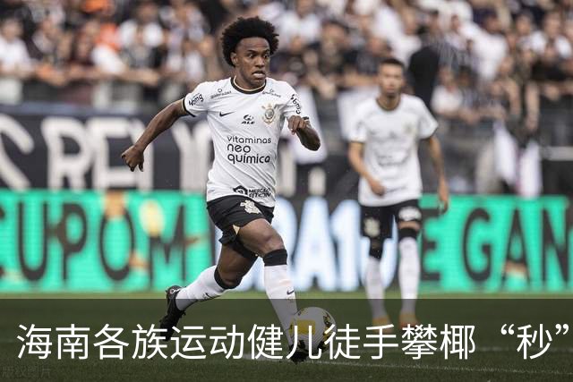 海南各族运动健儿徒手攀椰“秒”登顶